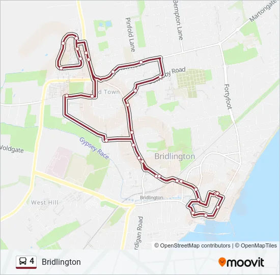 4 Bus Line Map