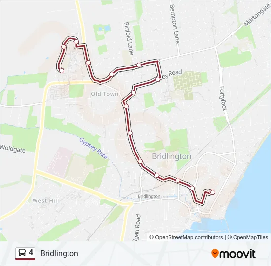 4 Bus Line Map
