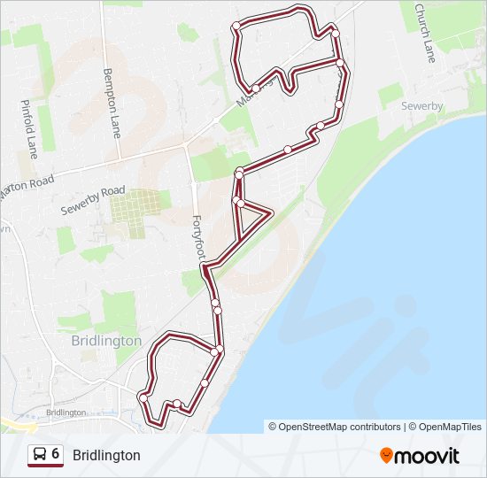 6 Bus Line Map