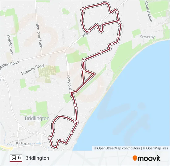 6 Bus Line Map