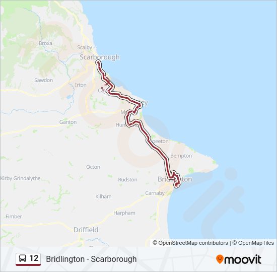 12 Bus Line Map