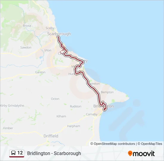 12 Bus Line Map