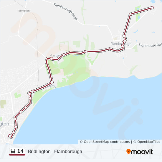 number 14 bus timetable bridlington