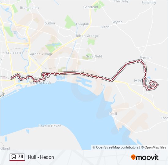 78 bus Line Map