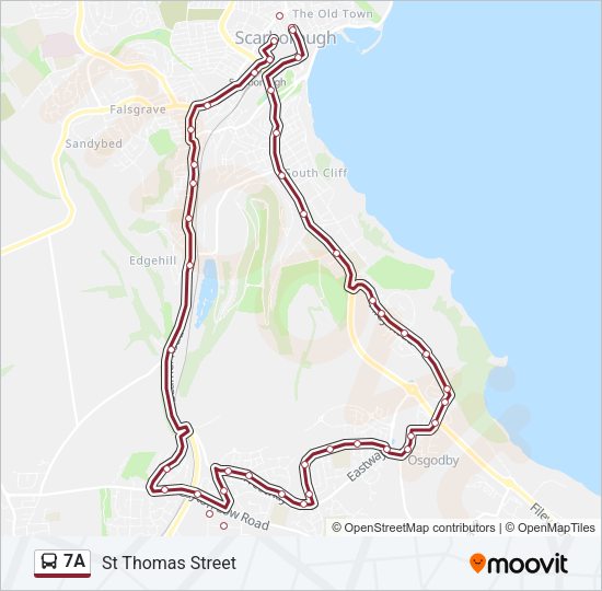 7A Bus Line Map