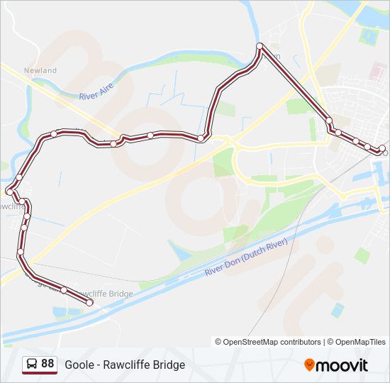 88 Bus Line Map