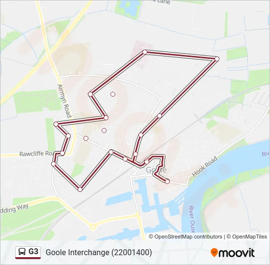 G3 Bus Line Map