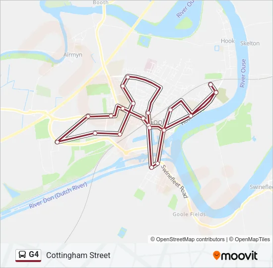 G4 Bus Line Map