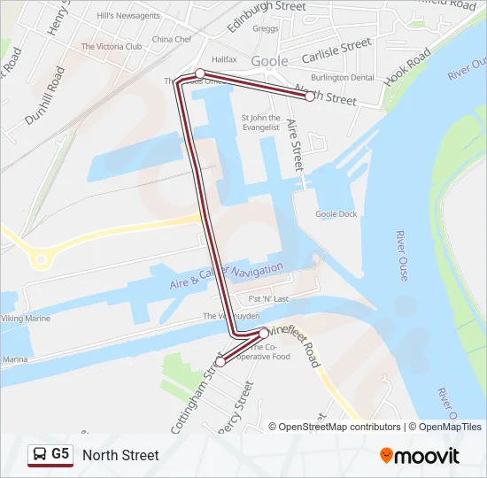 G5 Bus Line Map