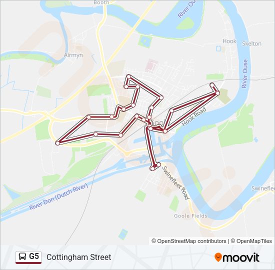 G5 Bus Line Map