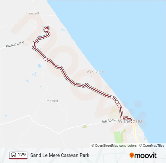 129 Bus Line Map