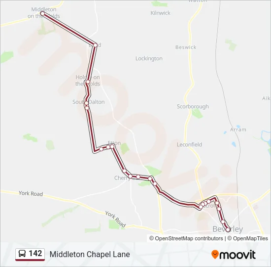 142 Bus Line Map