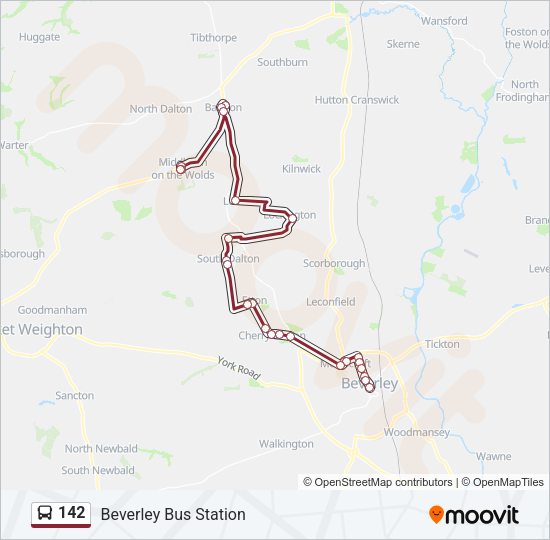 142 Bus Line Map