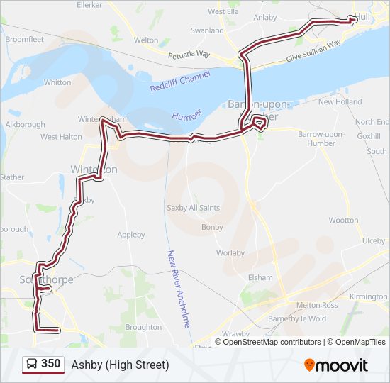 350 Bus Line Map