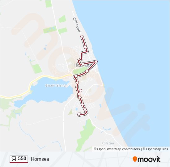 550 bus Line Map