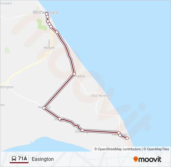 71A Bus Line Map
