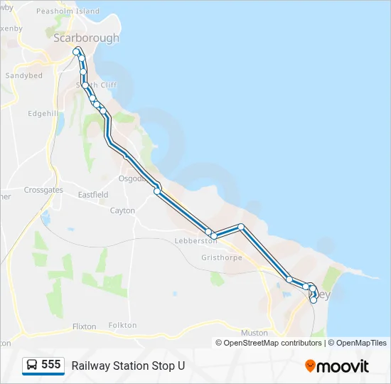 555 Route: Schedules, Stops & Maps - Railway Station Stop U (Updated)