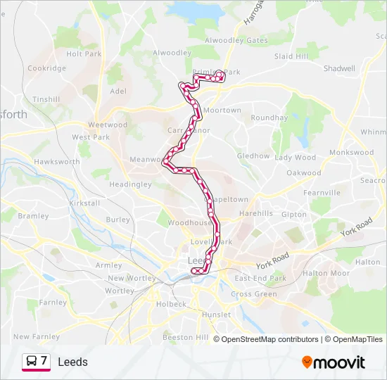 7 Bus Line Map
