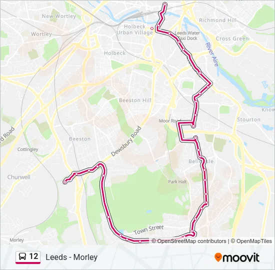 12 Bus Line Map
