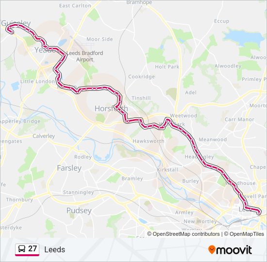 27 Bus Line Map