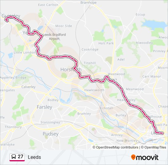 27 Bus Line Map