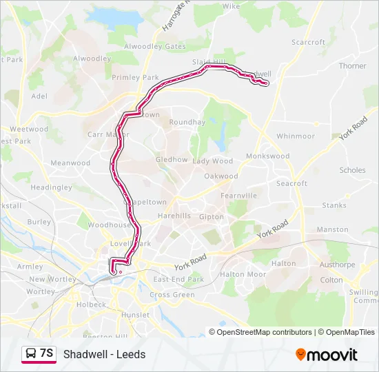 7S Bus Line Map