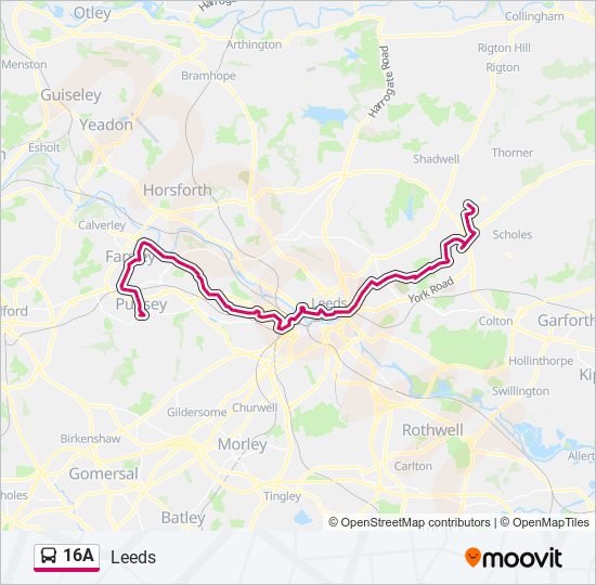 16A bus Line Map