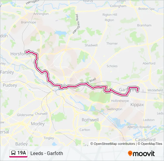 19A Bus Line Map