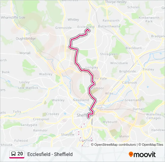 20 Bus Line Map