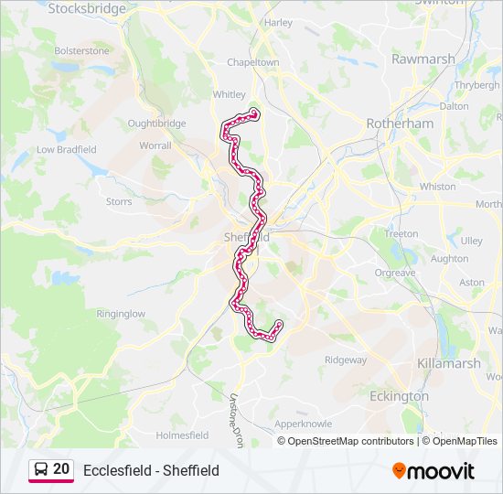 20 bus Line Map