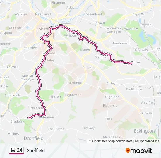 24 Bus Line Map