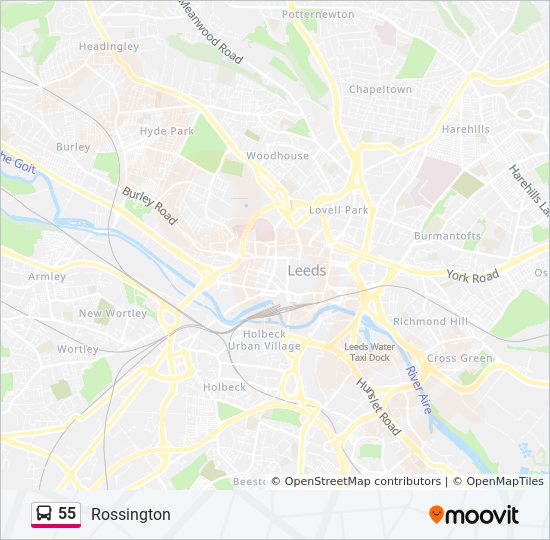 Bus 55 Route Map 55 Route: Schedules, Stops & Maps - Rossington (Updated)