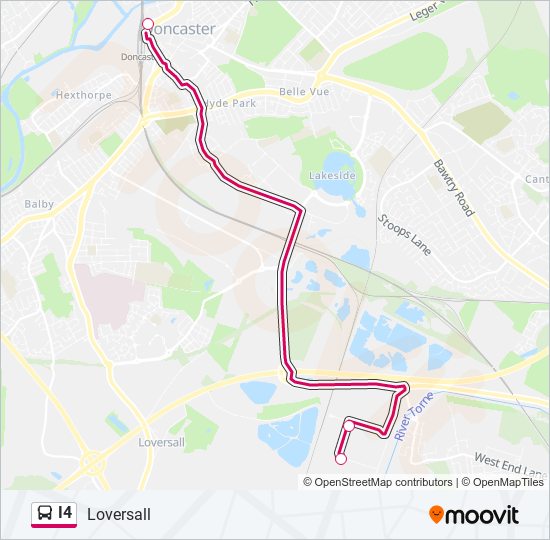 I4 bus Line Map