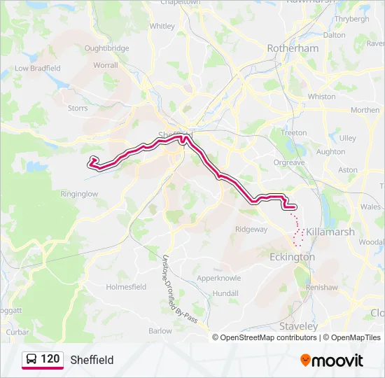 120 Bus Line Map