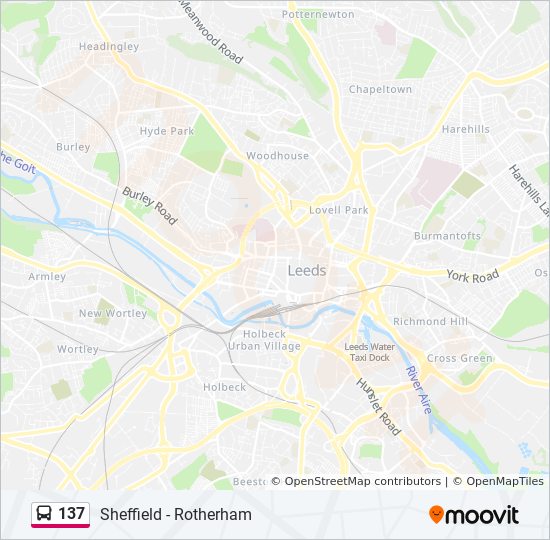 Bus 137 Route Map 137 Route: Schedules, Stops & Maps - Meadowhall (Updated)