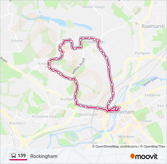 139 bus Line Map