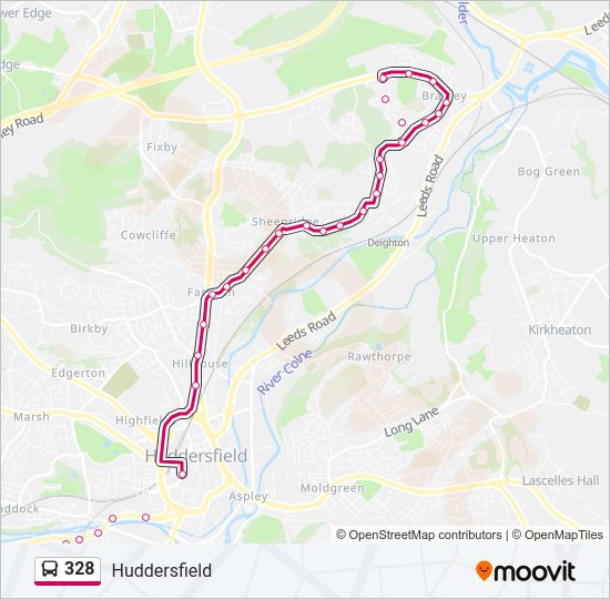 328 bus Line Map