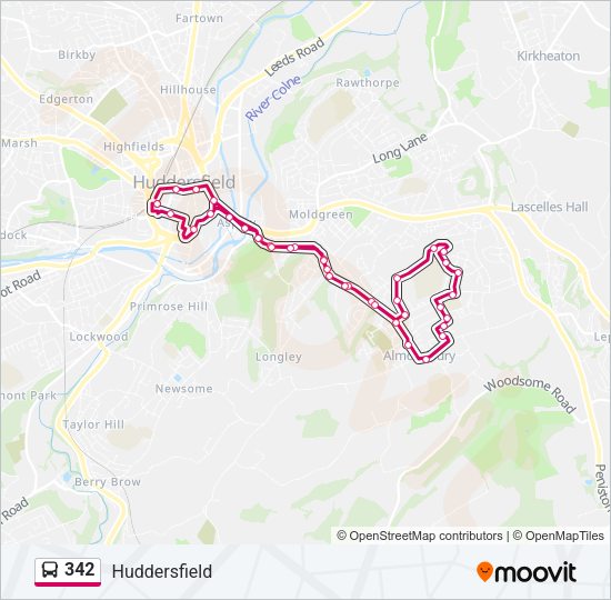 342 Bus Line Map