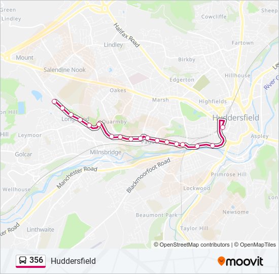 356 bus Line Map