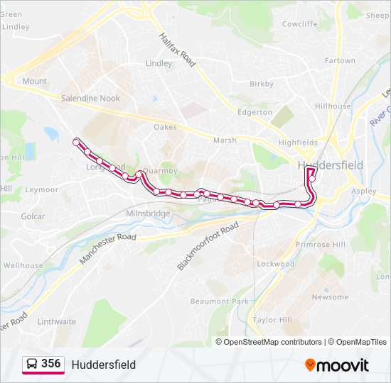 356 Bus Line Map