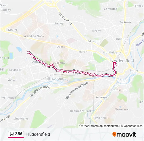 356 Bus Line Map