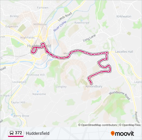 372 Bus Line Map