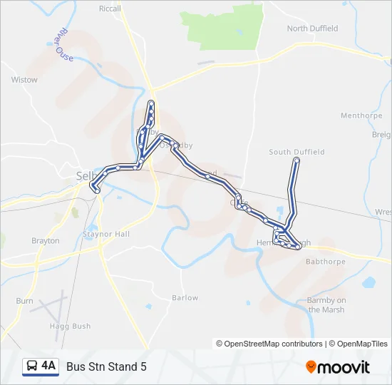 4A Bus Line Map