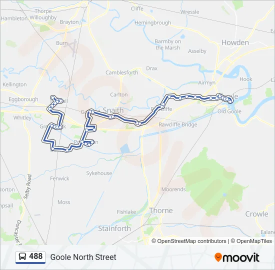 488 Bus Line Map