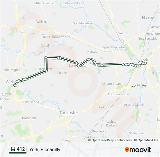 412 Bus Line Map