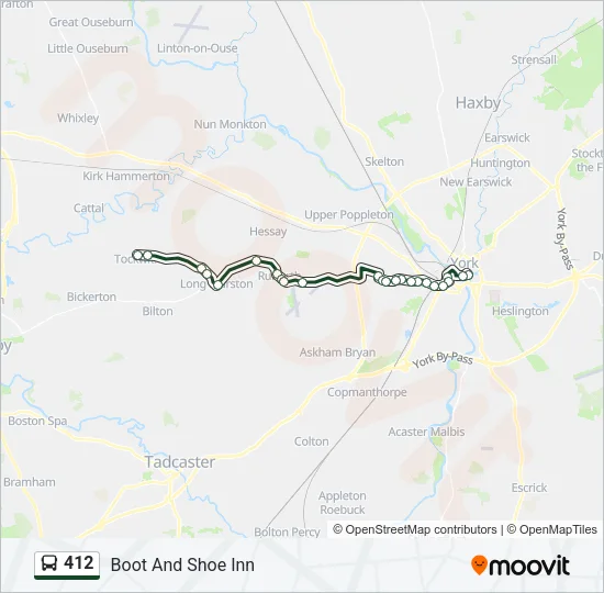 412 Bus Line Map