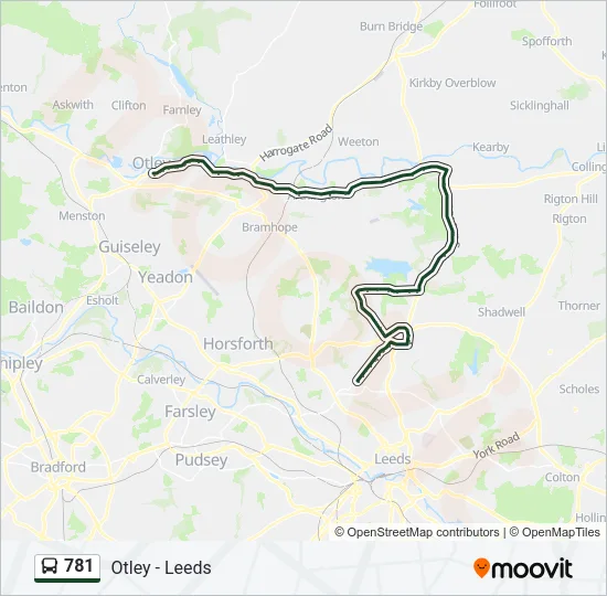 781 Bus Line Map