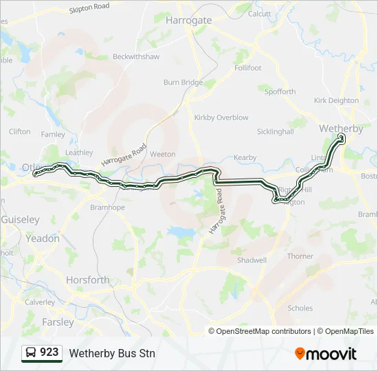 923 Bus Line Map