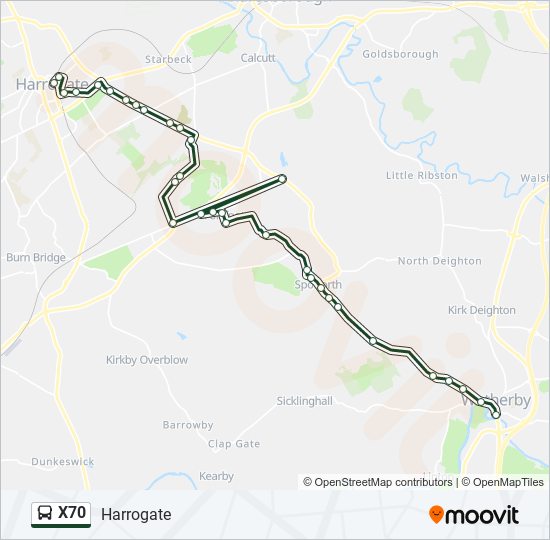X70 bus Line Map