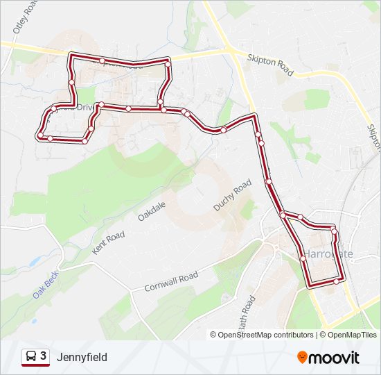 3 bus Line Map